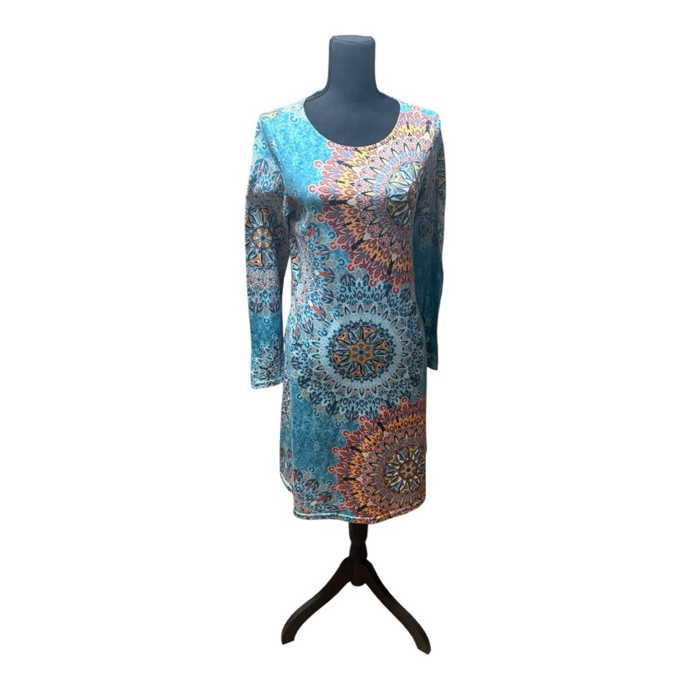 Multicolor Mandala Print Dress - Picture 2 of 6